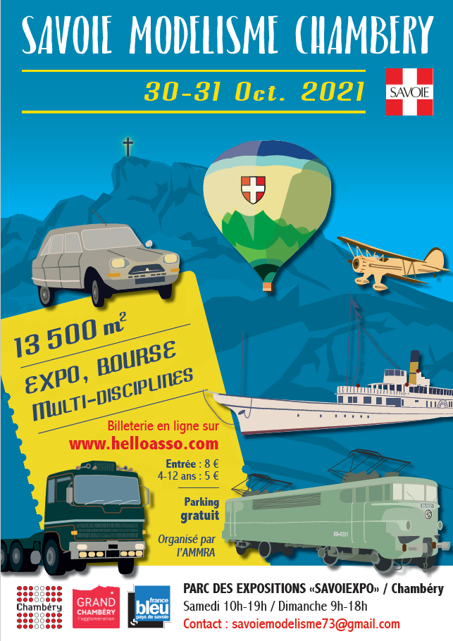 Affiche savoie modelisme chambery 2021