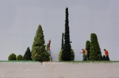 Arbres ornement diorama ho profil niveau