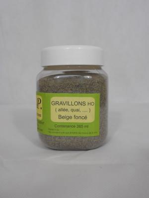 Gravillons beige fonce