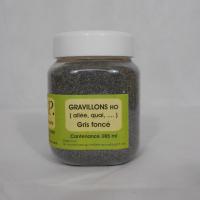 Gravillons gris fonce